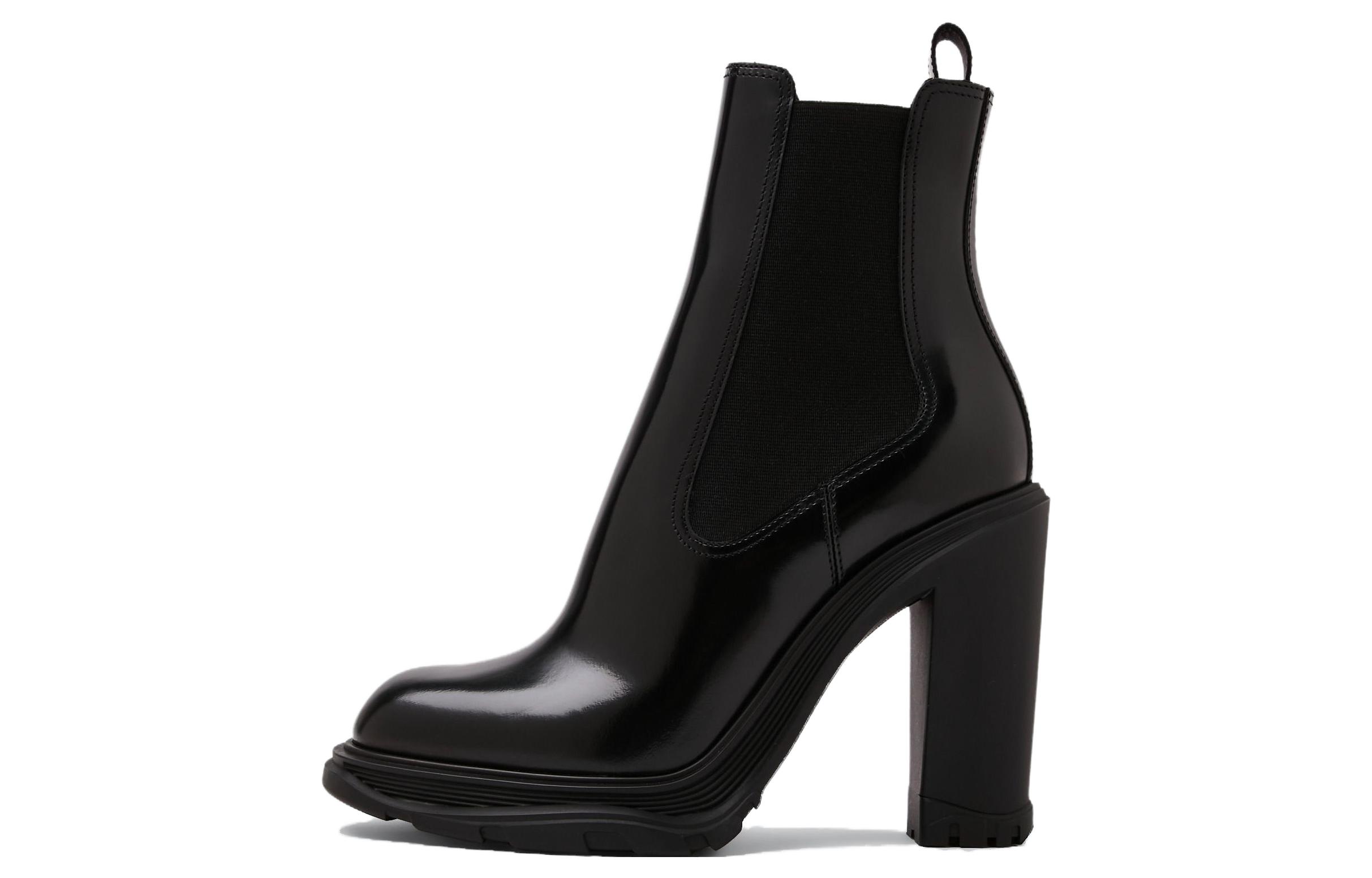Женские ботинки Alexander McQueen Tread Slick (черные)