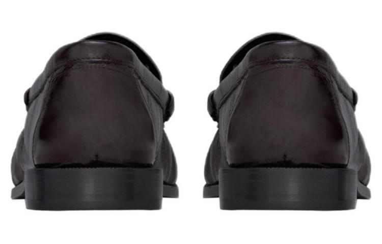 Женские лоферы SAINT LAURENT CASSANDRE 1.5cm (темно-коричневые) — фото 5