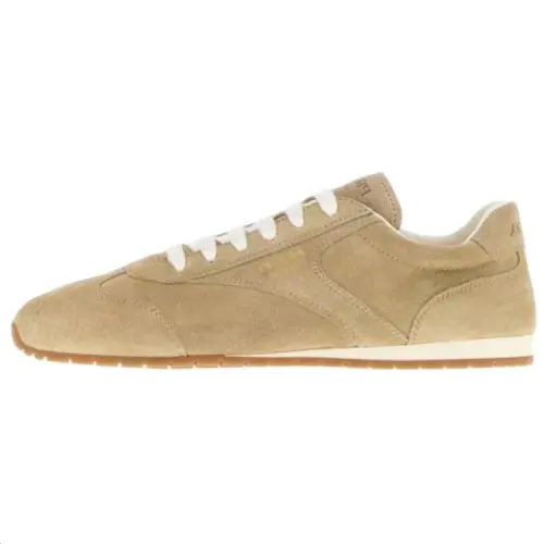 PRADA Calfskin Low top Casual Shoes Women's Beige