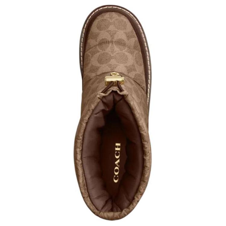 COACH Idella Short Snow Boots Women's Brown