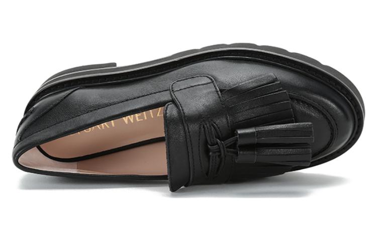 stuart weitzman Tassel-detail Leather Loafers