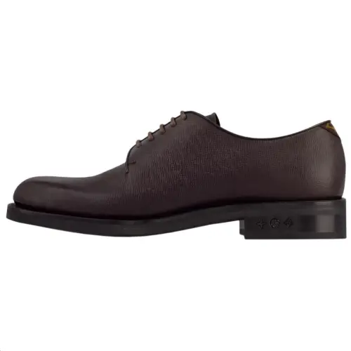 LOUIS VUITTON Fle Cow Leather Dress Shoes Men's Russet