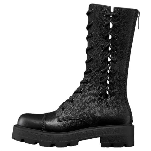 DIOR D Road Calfskin Ankle Boots Women's Black
