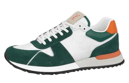 LOUIS VUITTON Run Away Sneakers 'White Green Orange'