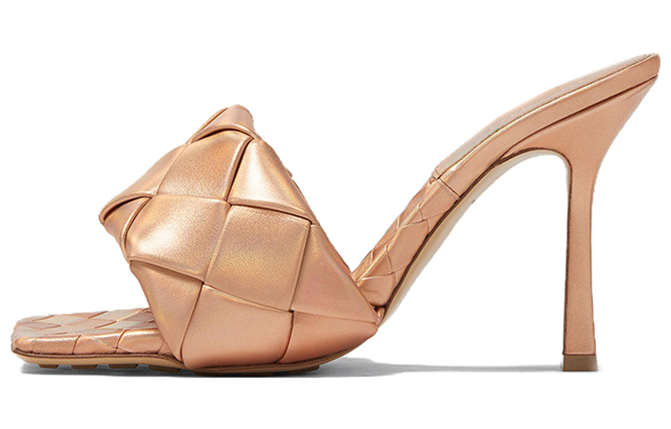 Женские сабо Bottega Veneta Bottega Veneta Lido (золотые)