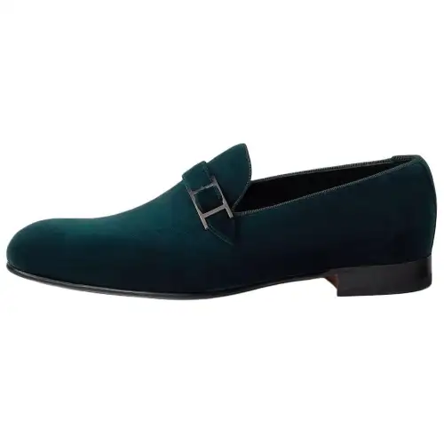 HERMES Jules Loafers Men's Green