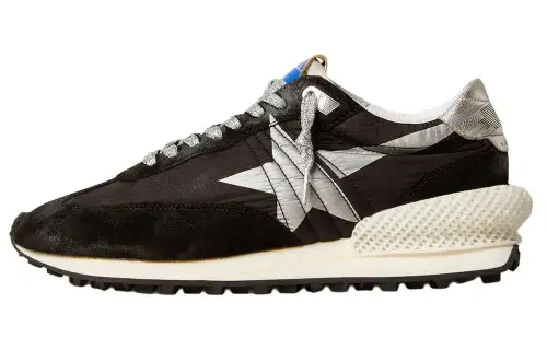 Golden Goose Women's Marathon 'Black Metallic Silver'