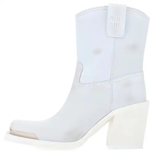 MIU MIU Ankle Boots 8cm Women's White
