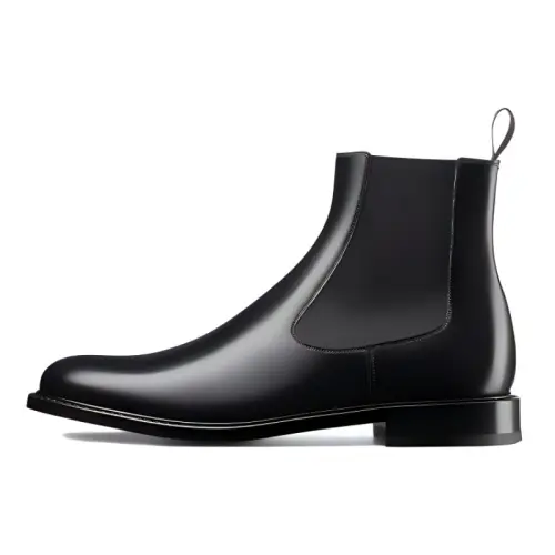 DIOR Short Chelsea Boots Men's Black