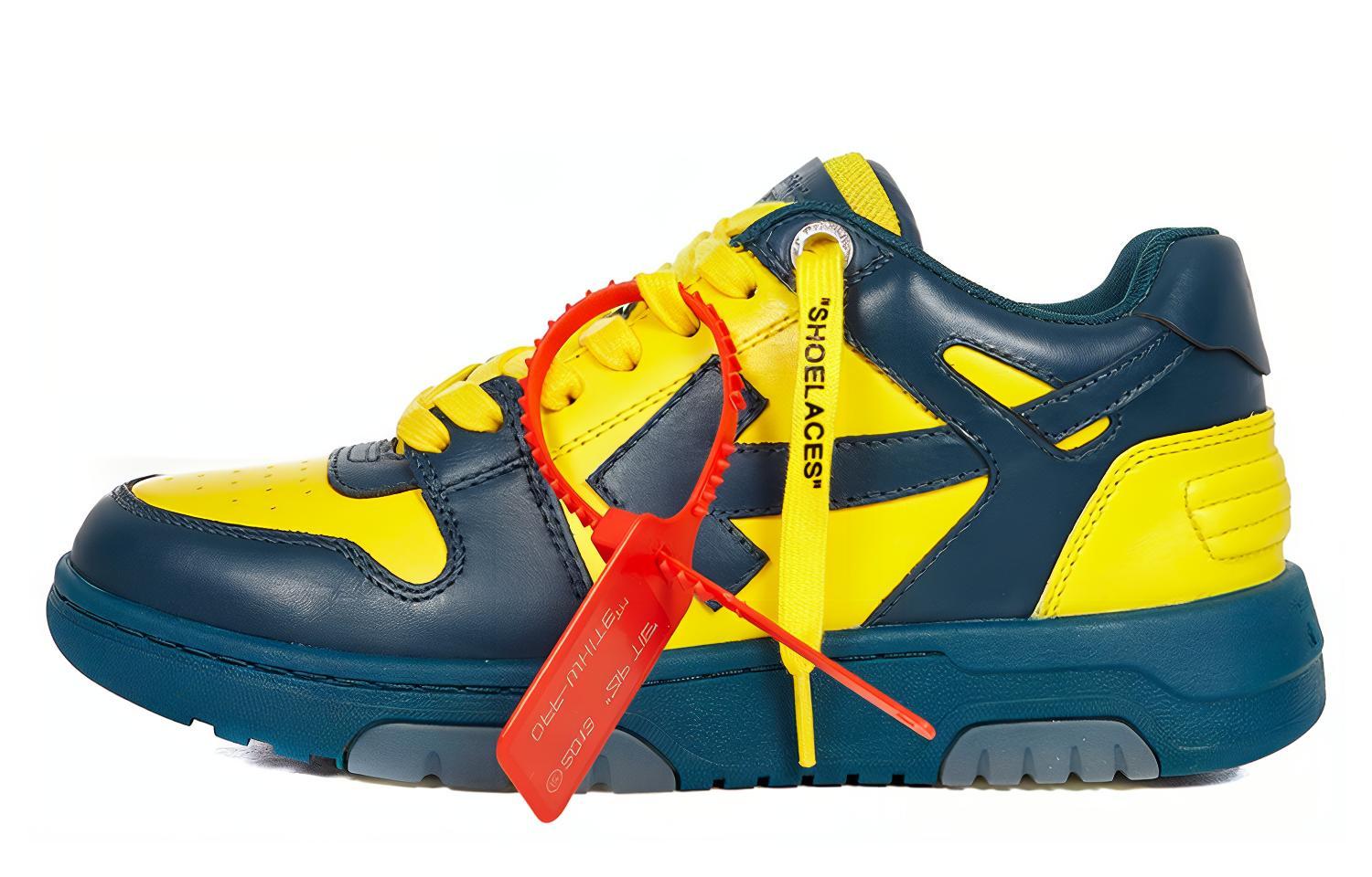 Женские кеды OFF-WHITE OFF-WHITE Out Of Office (сине-желтый)
