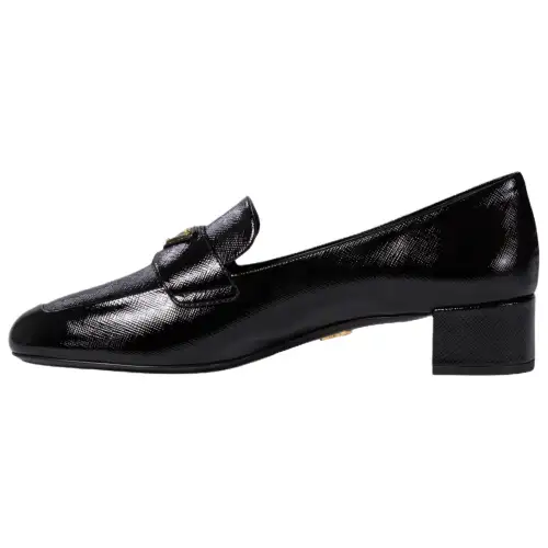 PRADA Calfskin Casual Shoes Women's Black