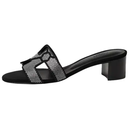 HERMES Oasis Slide Slippers Women's Black
