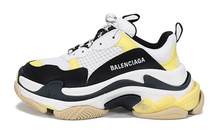 Женские кроссовки Balenciaga Triple S (бело-черные)