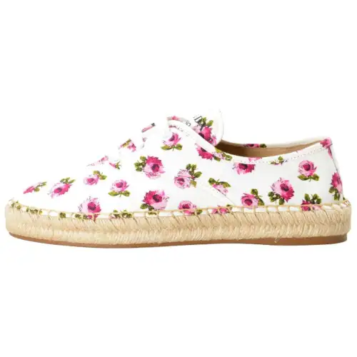 PRADA Flats Espadrilles Women's White Red