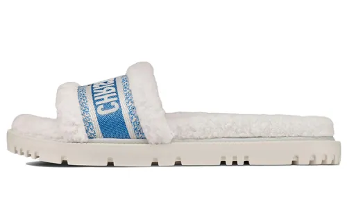 DIOR Dway Slide Slippers Women's Blue White