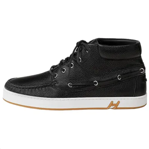 HERMES Lagon Mid top Skateboard Shoes 3.6cm Men's Black