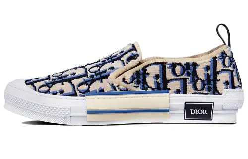 DIOR B23 Slip On Blue Tapestry