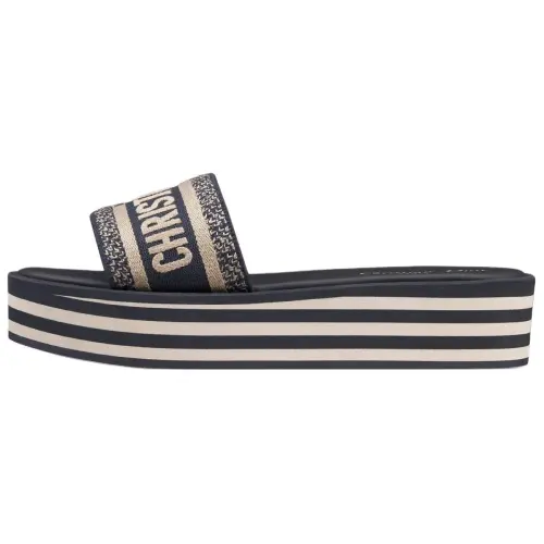 DIOR Dway Slide Slippers Women's Dark Blue
