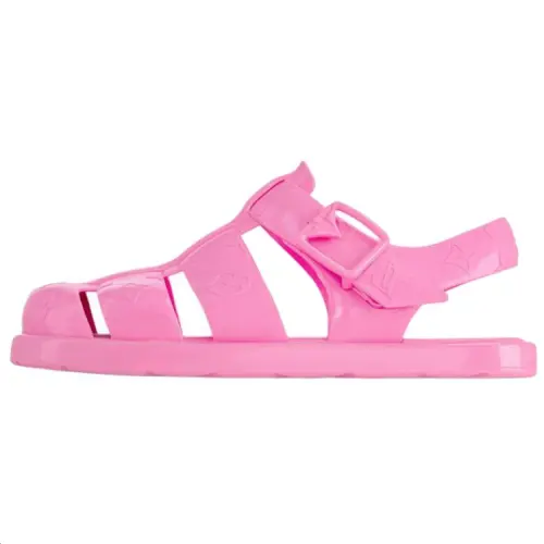 LOUIS VUITTON Venice Roman Sandals Men's Pink