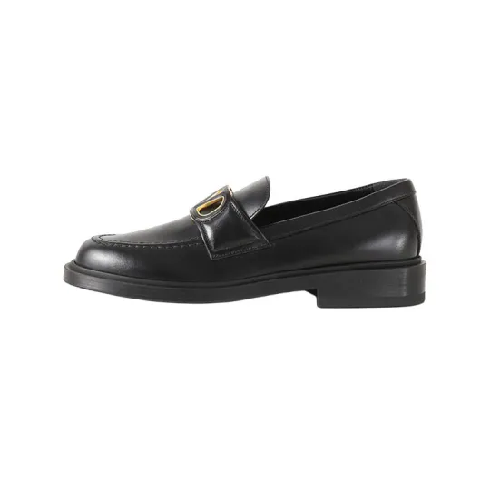 Valentino GARAVANI Leather Loafers 3cm Women's Black
