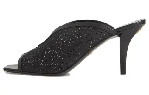 GUCCI G Plague Slide Slippers Women's Black