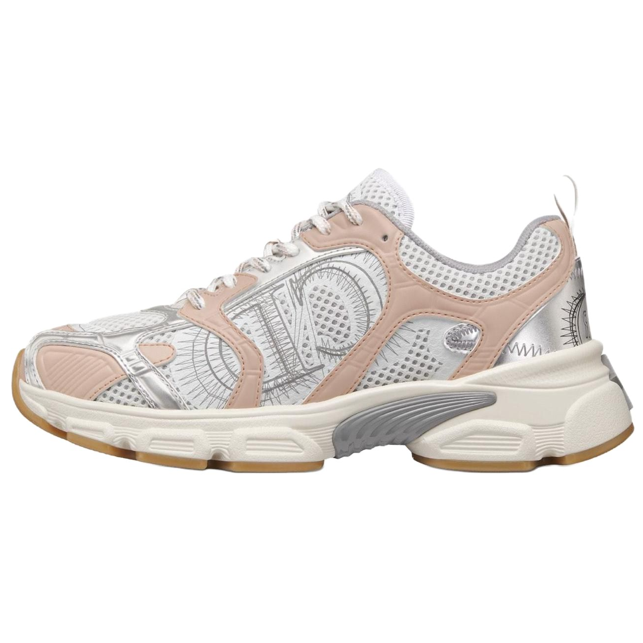 DIOR Dior Chrono round toe lace-up sports running shoes, lifestyle shoes, women's pink