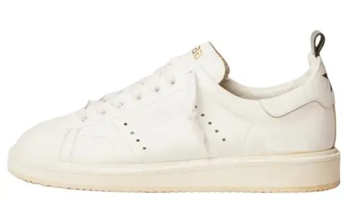 Golden Goose GGDB Starter Leather Low top Skateboard Shoes Women's White