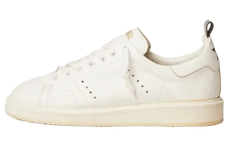 Golden Goose GGDB Starter Leather Low top Skateboard Shoes Women's White