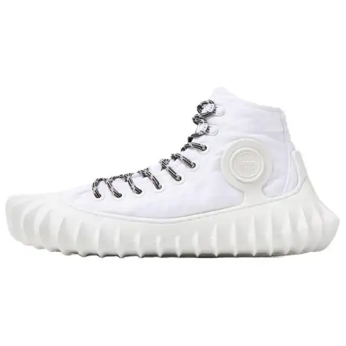 Bottega Veneta Denver Fabric High top Casual Shoes Men's White