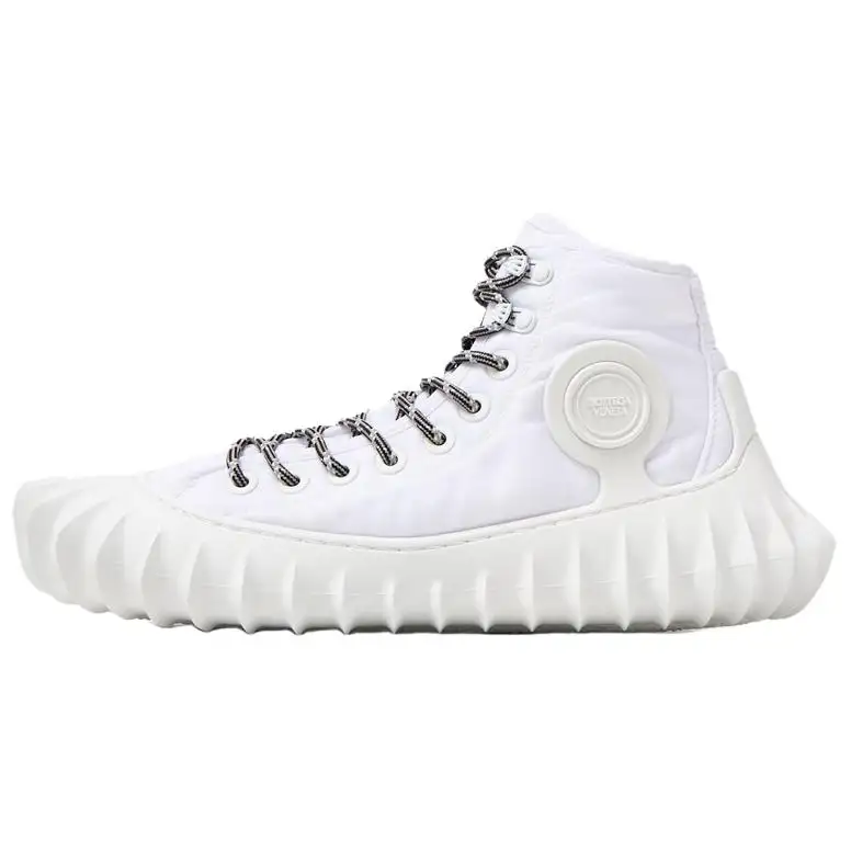 Bottega Veneta Denver Fabric High top Casual Shoes Men's White