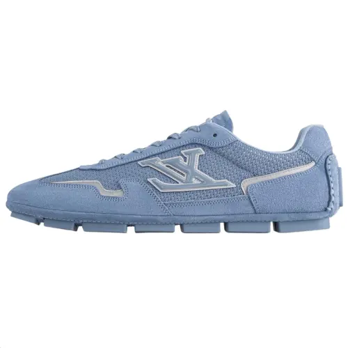 LOUIS VUITTON Rally Low top Thin Sole Shoes, Casual Shoes Men's Blue