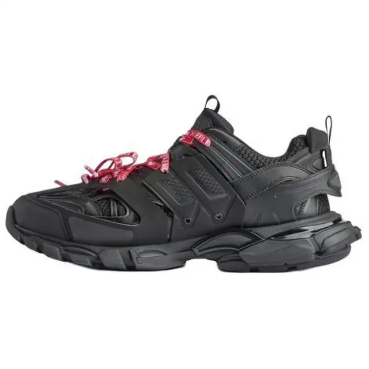 Balenciaga Track Low top Casual Shoes Men's Black