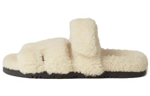 HERMES Chypre Slide Slippers Women's Light Beige