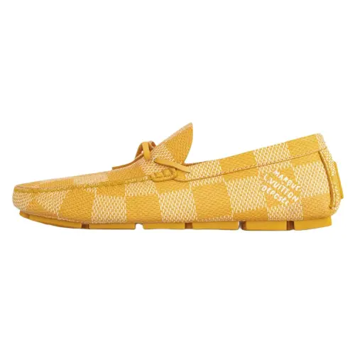LOUIS VUITTON Driver Loafers Men's Yellow