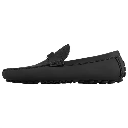 LOUIS VUITTON Silverstone Gommino Loafers Men's Black