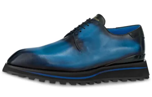 LOUIS VUITTON Goncourt Men's Casual Shoes Men's Low Top Blue Black