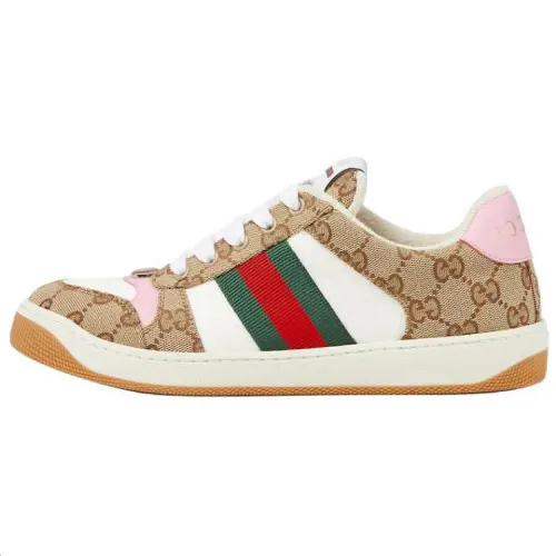 Gucci Wmns Screener Sneaker 'Beige Pink' Women's