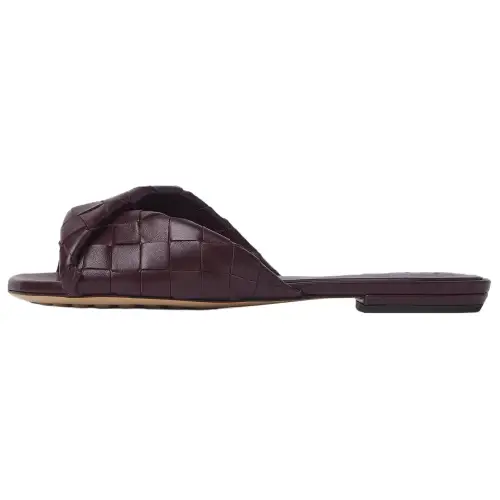 Bottega Veneta Slide Slippers Women's Brown Red