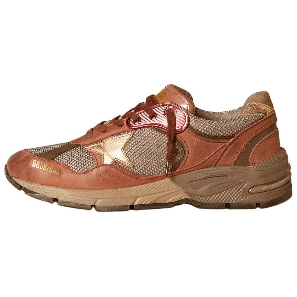 Женские кроссовки Golden Goose Dad-Star (кирпично-красный)