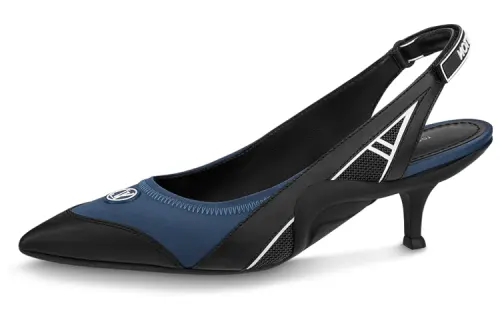 LOUIS VUITTON Archlight 1.0 Nautical Slingback Pumps 'Blue Black' Women's