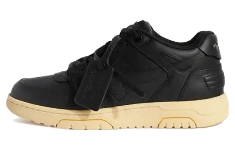 OFF WHITE Out Of Office Ooo Low Tops Black Gum