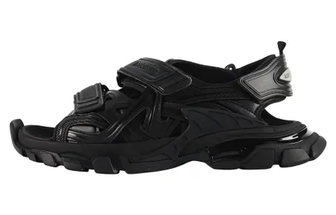 Balenciaga Track Sandal Black