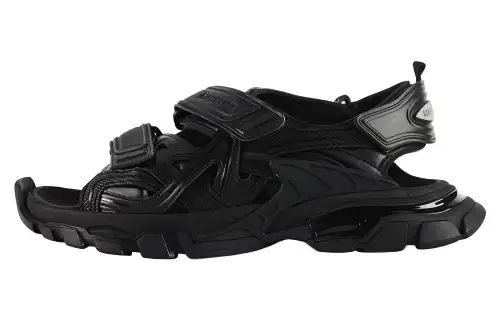 Balenciaga Track Sandal Black