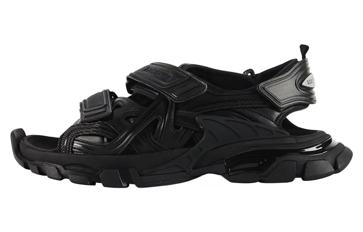 Balenciaga Track Sandal Black