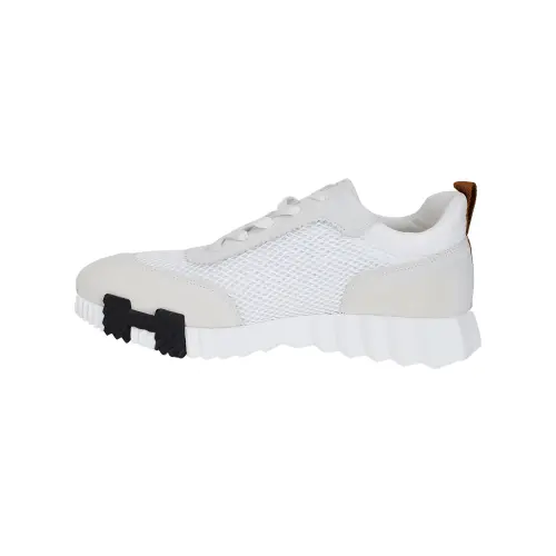 HERMES Bouncing Low top Casual Shoes Men's White