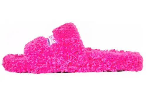 Balenciaga Furry Slides Pink Women's
