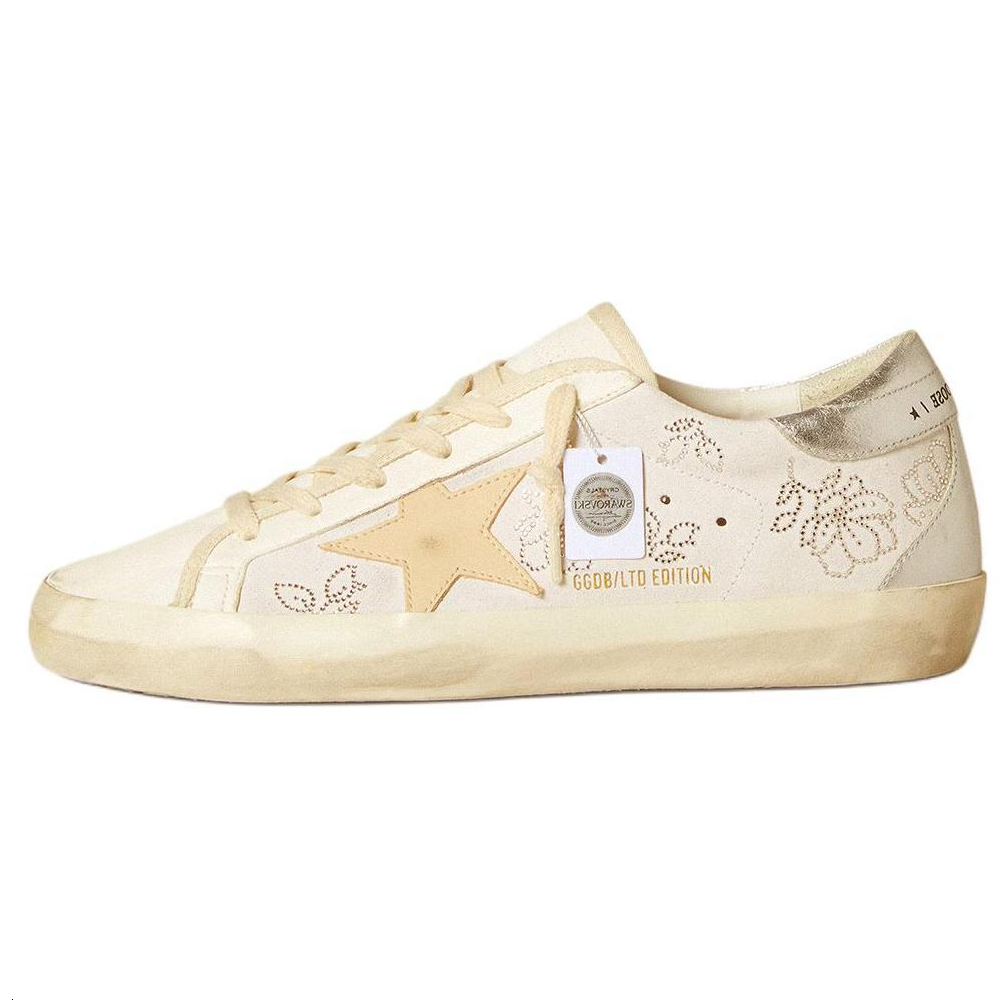 Женские кеды Golden Goose Super-Star (бежевые)