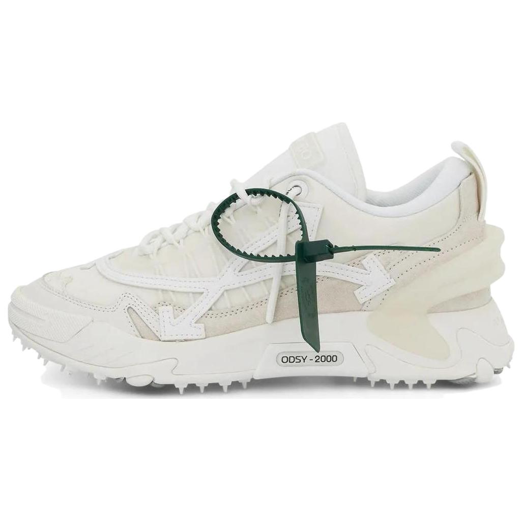 Мужские кроссовки OFF-WHITE Leather Sneakers (белые)