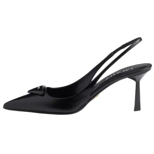 PRADA Saffiano High Heels 7.5cm Women's Black