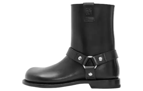 LOEWE Campo Biker Leather Boots